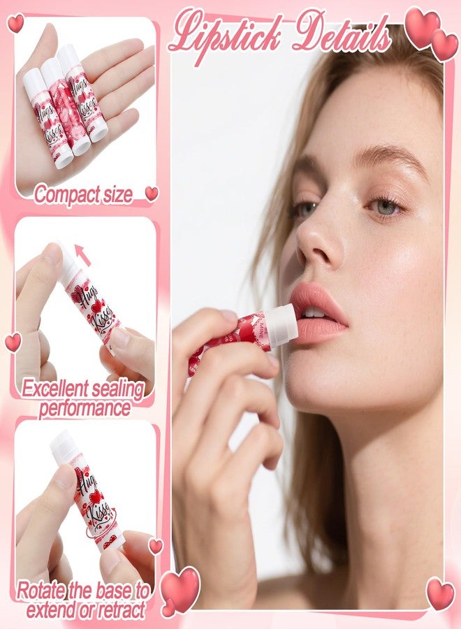Demissle 18 Sets Valentine's Day Gift Bulk Travel Size Hand Cream and Lip Balm Set Love Candy Lotion Valentine's Galentine's Party Favors for Women Teacher Guest Coworker Bridal Shower - Image 3